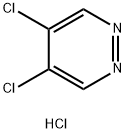 4,5-ジクロロピリダジン塩酸塩 化学構造式