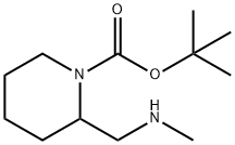 2-[(甲基氨基)甲基]-1-哌啶甲酸叔丁酯, 1245645-35-5, 结构式