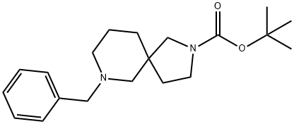 tert-butyl 7-benzyl-2,7-diazaspiro[4.5]decane-2-carboxylate Struktur