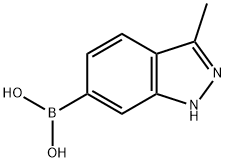 3-methyl-1H-indazol-6-yl-6-boronic acid Struktur