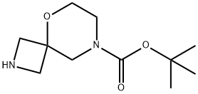 tert-butyl 5-oxa-2,8-diazaspiro[3.5]nonane-8-carboxylate Struktur