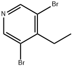 3,5-Dibromo-4-ethylpyridine 化学構造式