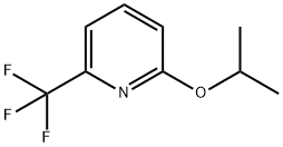2-イソプロポキシ-6-(トリフルオロメチル)ピリジン 化学構造式