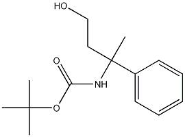 tert-Butyl 4-hydroxy-2-phenylbutan-2-ylcarbamate Structure