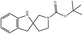 tert-Butyl spiro[indoline-2,3'-pyrrolidine]-1'-carboxylate Struktur