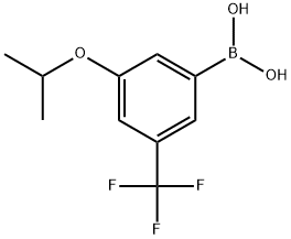 3-异丙氧基-5-三氟甲基苯硼酸, 1256345-44-4, 结构式