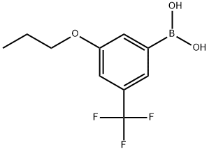 3-n-Propoxy-5-(trifluoromethyl)phenylboronic acid Struktur