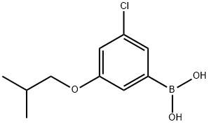 3-Chloro-5-isobutoxyphenylboronic acid Structure