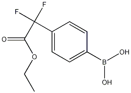 4-(ETHOXYCARBONYLDIFLUOROMETHYL)PHENYLBORONIC ACID 结构式