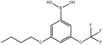 3-Butoxy-5-(trifluoromethoxy)phenylboronic acid Structure