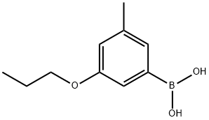 3-メチル-5-プロポキシフェニルボロン酸 化学構造式