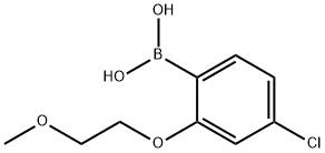 4-氯-2-(2-甲氧基乙氧基)苯硼酸,1256354-97-8,结构式