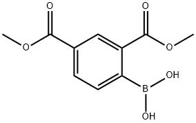 2,4-ビス(メトキシカルボニル)フェニルボロン酸 化学構造式