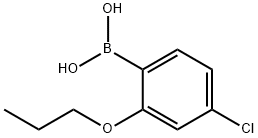 4-氯-2-丙氧基苯硼酸, 1256355-03-9, 结构式