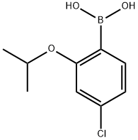 4-クロロ-2-イソプロポキシフェニルボロン酸 化学構造式