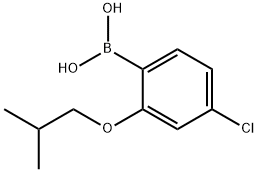 4-クロロ-2-イソブトキシフェニルボロン酸 化学構造式