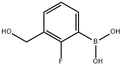 2-氟-3-羟甲基苯硼酸 结构式