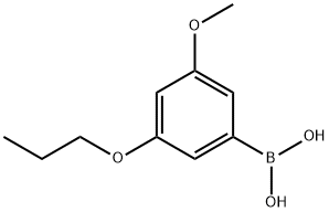 3-メトキシ-5-プロポキシフェニルボロン酸 化学構造式