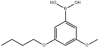 3-Butoxy-5-methoxyphenylboronic acid Struktur