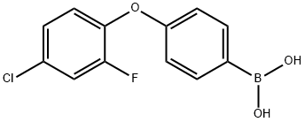 4-(4-氯-2-氟苯氧基)苯硼酸, 1256358-57-2, 结构式