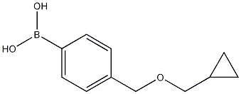 4-(环丙基甲氧基)甲基苯硼酸, 1256358-62-9, 结构式