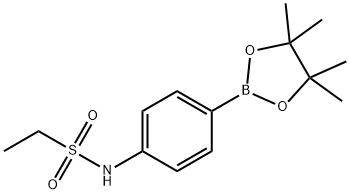 4-(エチルスルホンアミド)フェニルボロン酸, ピナコールエステル 化学構造式
