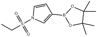 1-(Ethylsulfonyl)-3-(4,4,5,5-tetramethyl-1,3,2-dioxaborolan-2-yl)-1H-pyrrole Structure