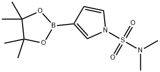1-(N,N-DIMETHYLSULFAMOYL)PYRROLE-3-BORONIC ACID, PINACOL ESTER, 1256360-13-0, 结构式