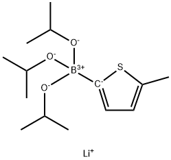 Lithium triisopropyl 2-thiophenylborate, 1256364-33-6, 结构式