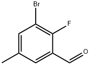 3-Bromo-2-fluoro-5-methylbenzaldehyde, 1257665-03-4, 结构式