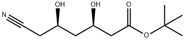 (3R,5R)-6-Cyano-3,5-dihydroxy-hexanoic Acid tert-Butyl Ester 化学構造式