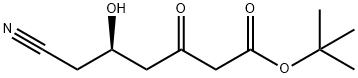 (5R)-6-Cyano-5-hydroxy-3-oxo-hexanoic Acid tert-Butyl Ester Structure