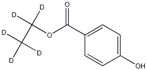 羟苯乙酯-D5,126070-21-1,结构式