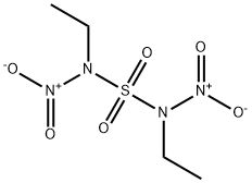 N,N'-Diethyl-N,N'-dinitro-sulfamide 化学構造式