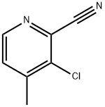 2-氰基-3-氯-4-甲基吡啶 结构式