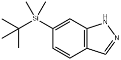 6-(tert-Butyldimethylsilyl)-1H-indazole Struktur