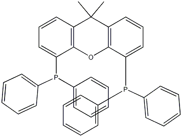 9,9-Dimethyl-4,5-bis(diphenylphosphino)xanthene Struktur