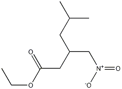 5-Methyl-3-nitromethyl-hexanoic Acid, Ethyl Ester Structure