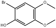 2-ブロモ-4,5-ジメトキシフェノール 化学構造式