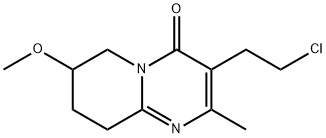 3-(2-Chloroethyl)-6,7,8,9-tetrahydro-7-methoxy-2-methyl-4H-pyrido[1,2-a]pyrimidin-4-one Structure