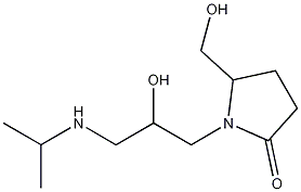 N-(3-Isopropylamino-2-hydroxypropyl) Pindolol Struktur