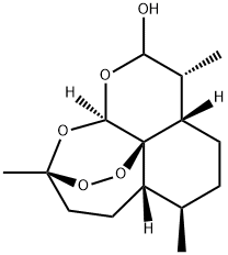 (3R,5AS,6R,8AS,9R,12R,12AR)-十氢-3,6,9-三甲基-3,12-环氧-12H-吡喃并[4,3-J]-1,2-苯并二氧杂卓-10-醇,131175-87-6,结构式