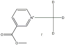 3-Methoxycarbonyl-1-(methyl-d3)pyridinium Iodide Structure