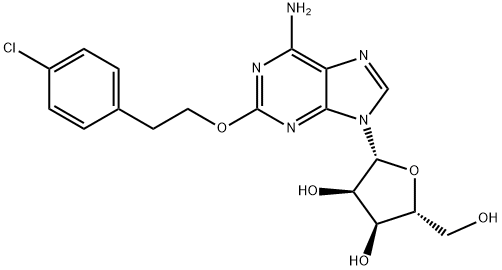 2-[2-(4-氯苯基)乙氧基]腺苷, 131865-88-8, 结构式