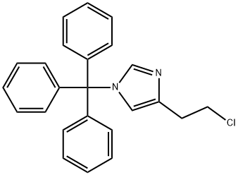 4-(2-Chloroethyl)-1-(triphenylmethyl)-1H-imidazole Struktur