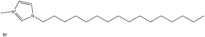 3-ヘキサデシル-1-メチル-1H-イミダゾール-3-イウムブロミド 化学構造式