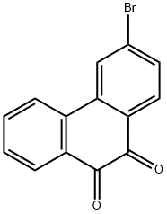 3-Bromo-9,10-phenanthrenedione Struktur