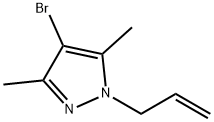 1-烯丙基-4-溴-3,5-二甲基-1H-吡唑, 13369-76-1, 结构式