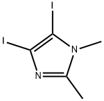 4,5-Diiodo-1,2-dimethyl-1H-imidazole 化学構造式
