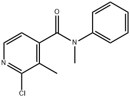 2-氯-N,3-甲基-N-苯基异烟酰胺, 133928-64-0, 结构式